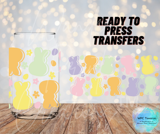 Marshmallow Bunny  Sublimation Transfer