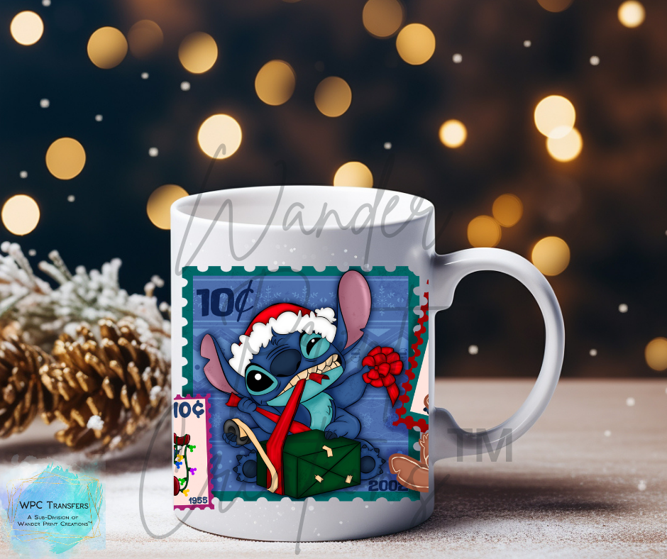 Christmas Stitch Postal 15oz Mug