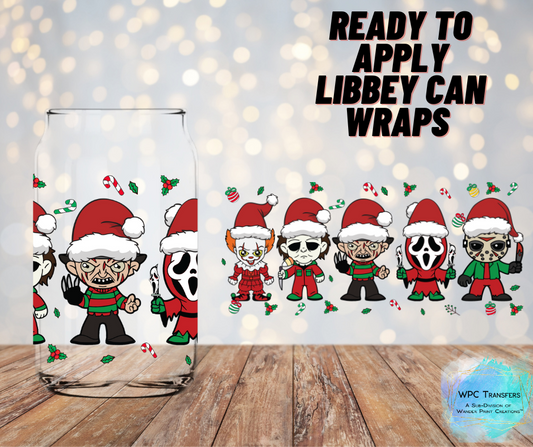 5 Kings Of Christmas Horror Libbey Vinyl Wrap