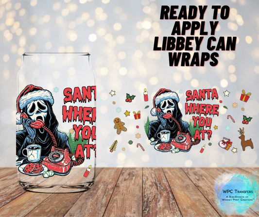 Scream Santa Where You At? Libbey Vinyl Wrap