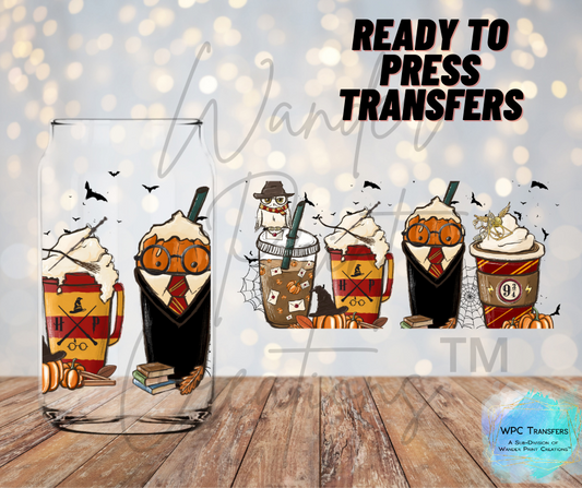 Fall Of Potter Lattes Sublimation Transfer