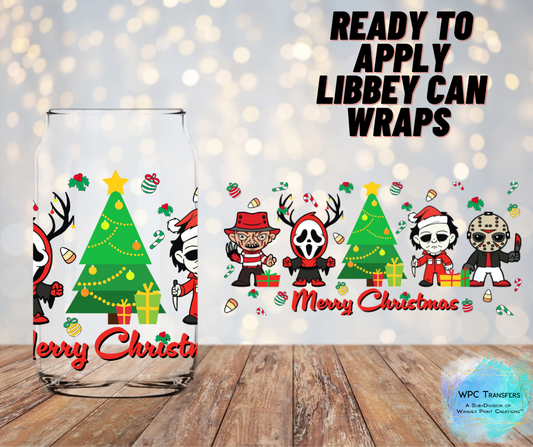 Horror Christmas Libbey Vinyl Wrap