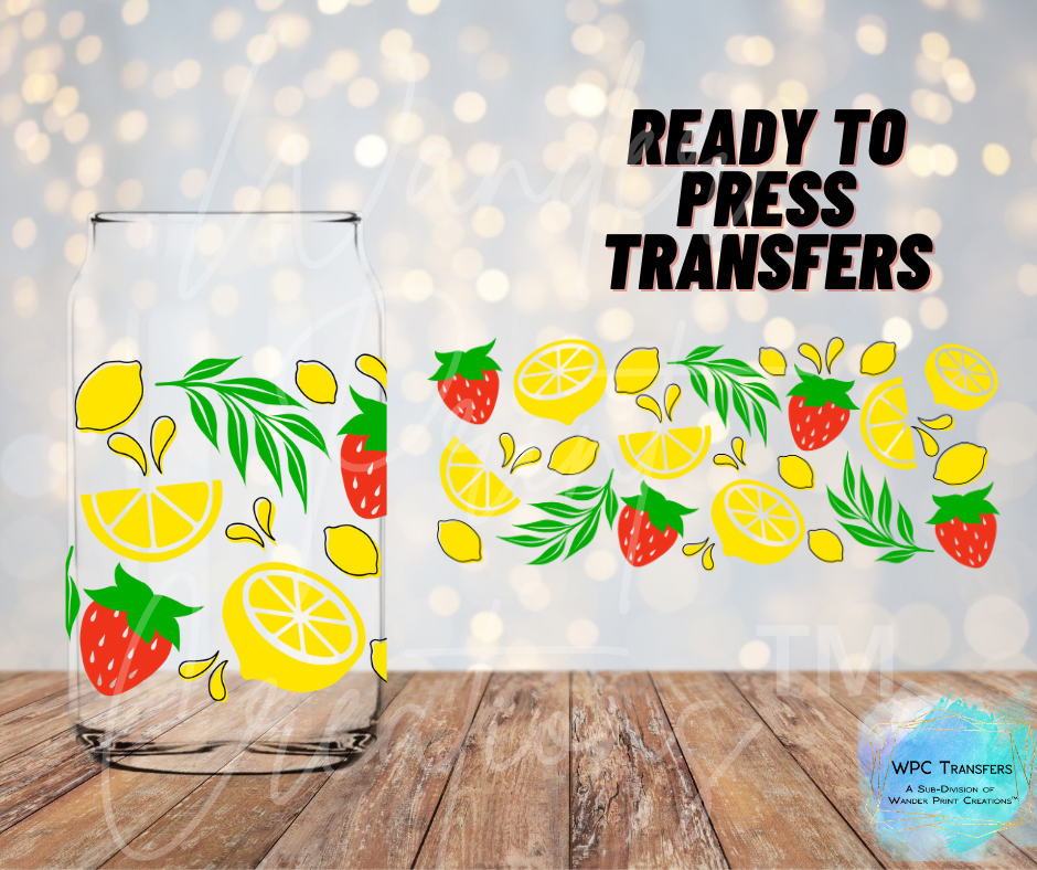 Strawberry Lemonade Sublimation Transfer