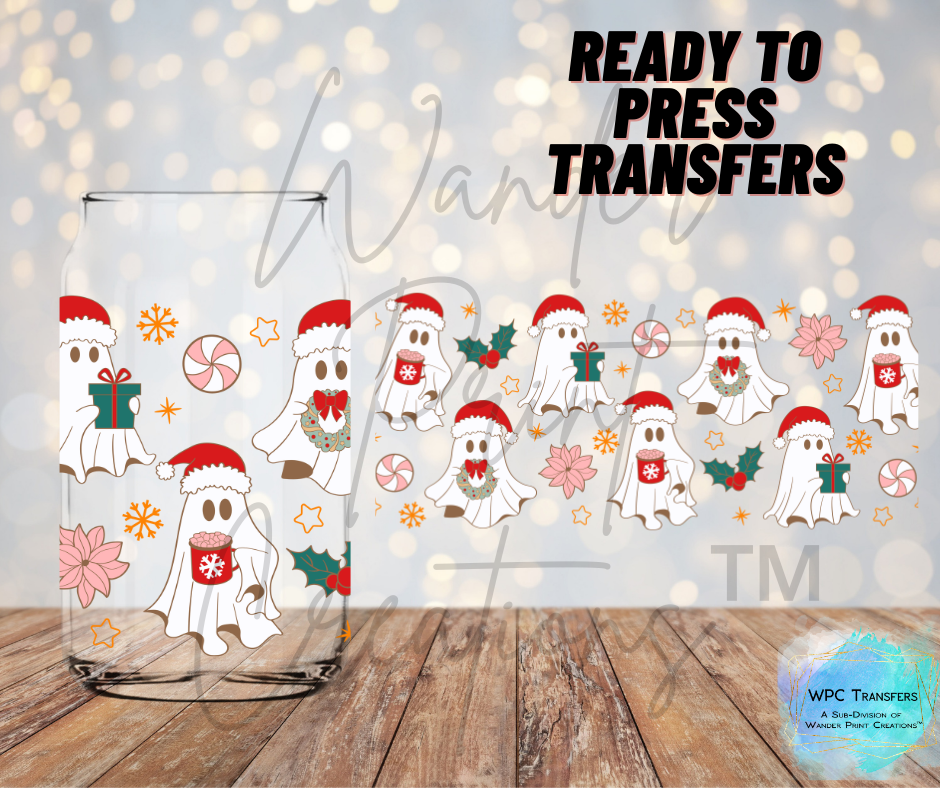 Christmas Ghost Sublimation Transfer