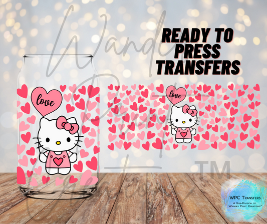 Hey Kitty Love Sublimation Transfer