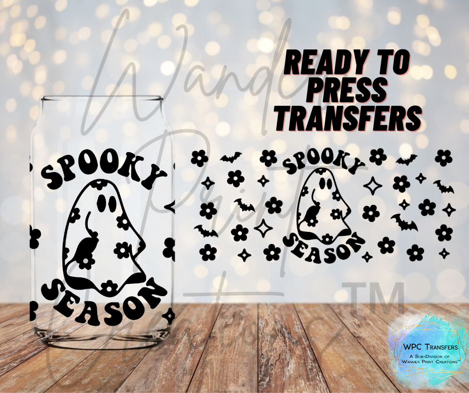 Spooky Season Ghost Sublimation Transfer