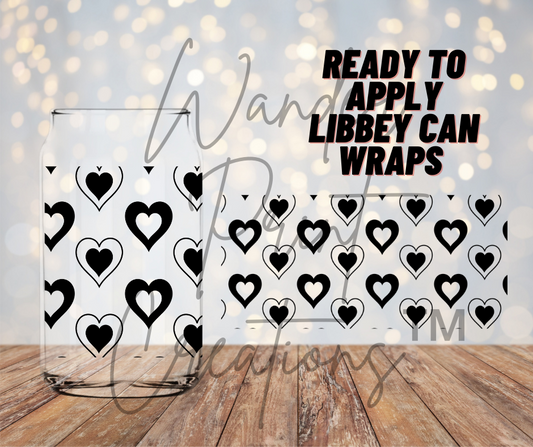 Black Hearts Libbey Vinyl Wrap