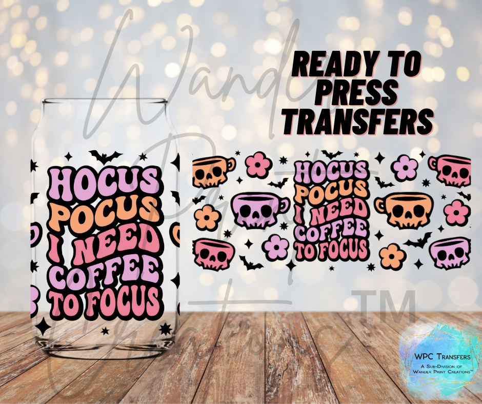 Hocus Focus Coffee Sublimation Transfer