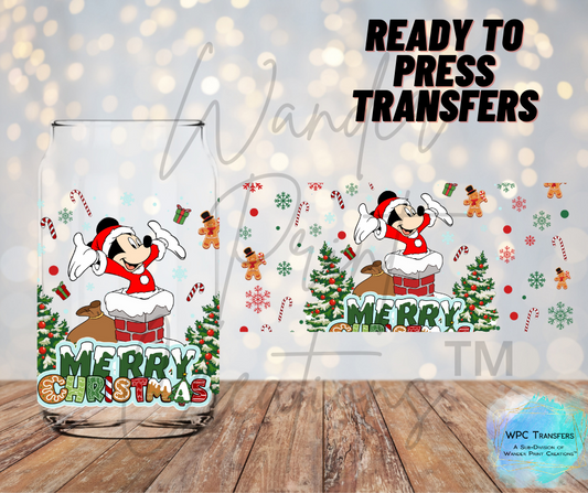 Merry Christmas Mouse Sublimation Transfer