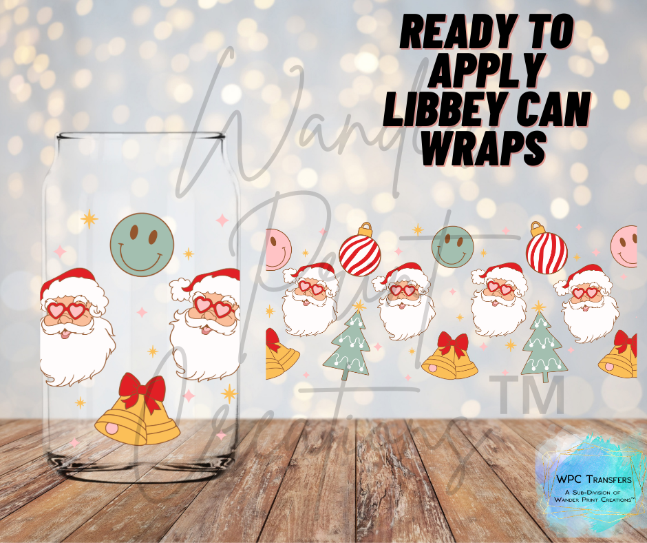 Holly Jolly Santa Libbey Vinyl Wrap