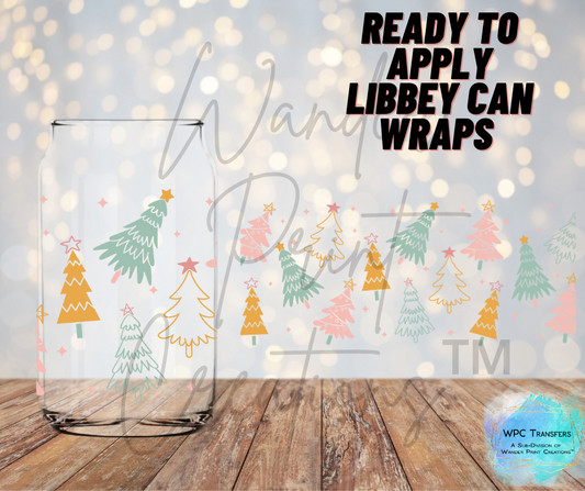 Pastel Christmas Libbey Vinyl Wrap