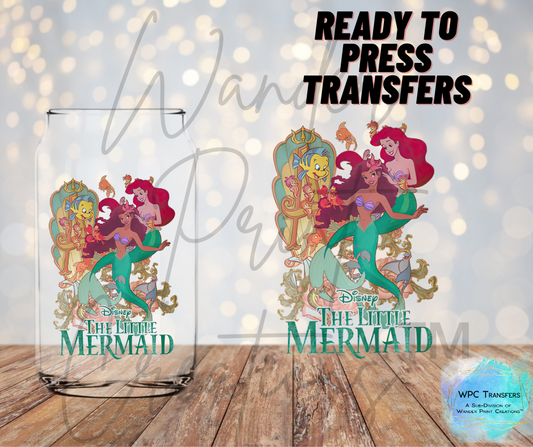 Little 2 Mermaids Sublimation Transfer