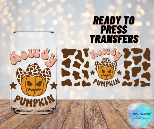 Howdy Pumpkin Sublimation Transfer