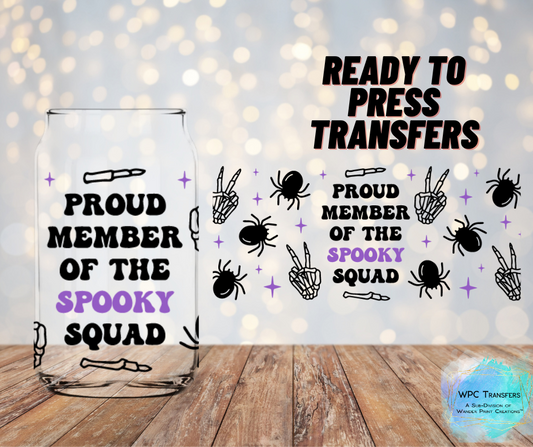 Proud Member Of The Spooky Squad Sublimation Transfer