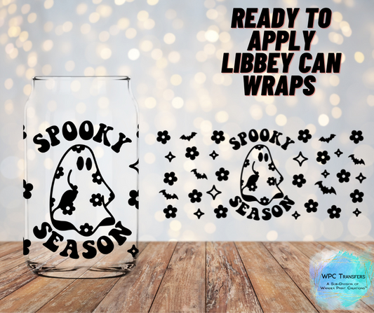 Spooky Season Ghost Libbey Vinyl Wrap