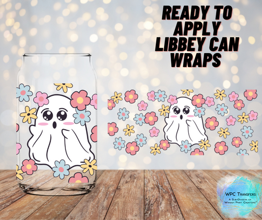 Flower Ghost Libbey Vinyl Wrap