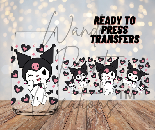 Emo Hey Kitty Sublimation Transfer