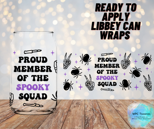 Proud Member of the Spooky Squad Libbey Vinyl Wrap