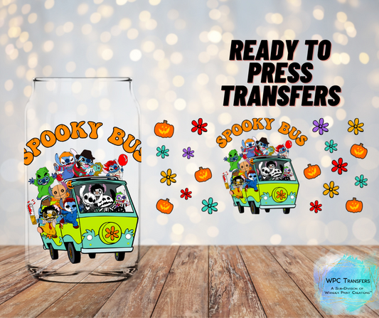 Stitch Spooky Bus Sublimation Transfer