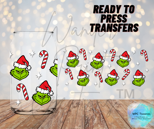 Grinchmas & Candy Canes Sublimation Transfer