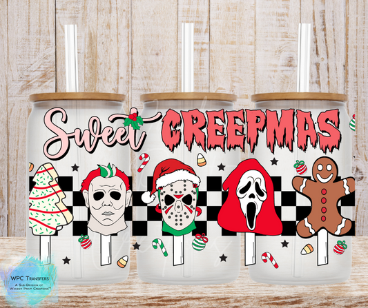 Sweet Creepmas 16OZ Libbey Glass Can