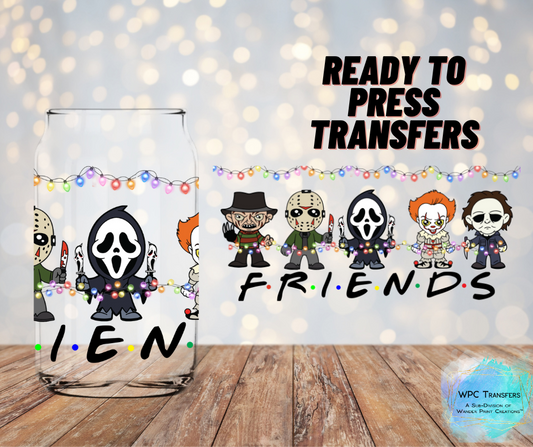 Horror Friends Christmas Sublimation Transfer