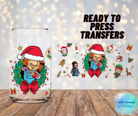 Christmas Chucky Reef Sublimation Transfer