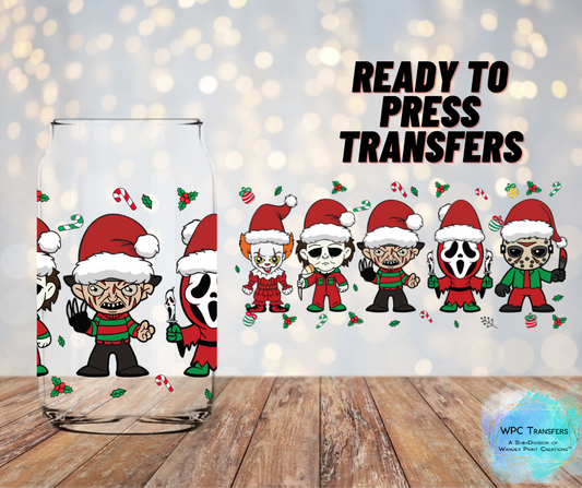 5 Kings Of Christmas Horror Sublimation Transfer