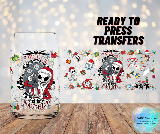 Jack Skelly Naughty Or Nice Sublimation Transfer