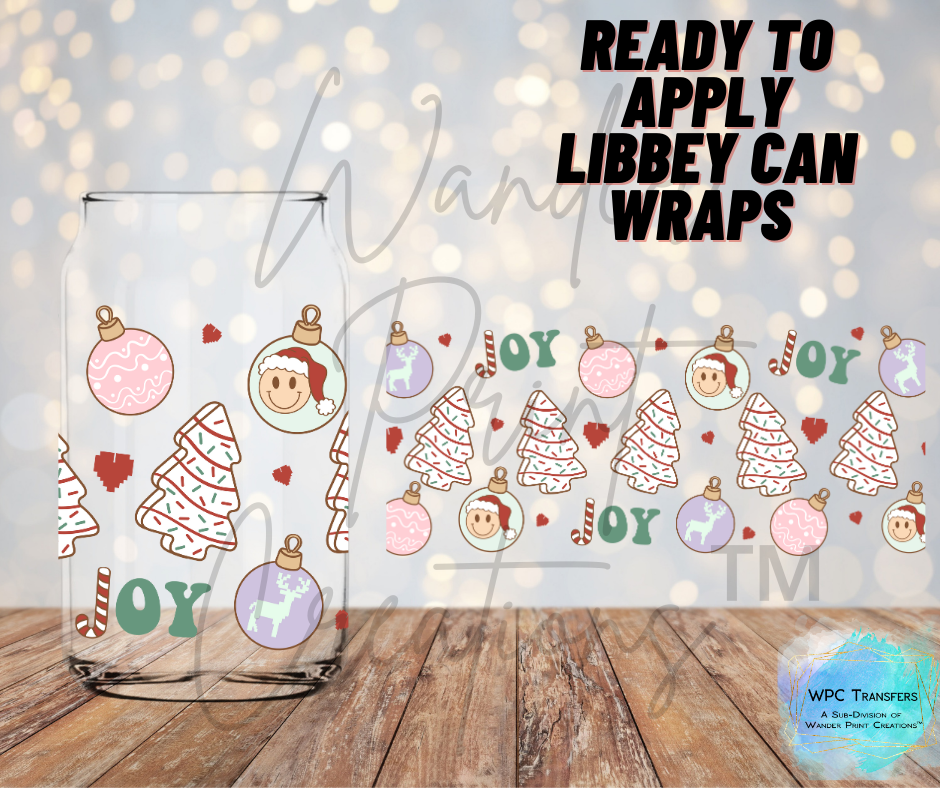 Christmas Cakes & Joy Libbey Vinyl Wrap