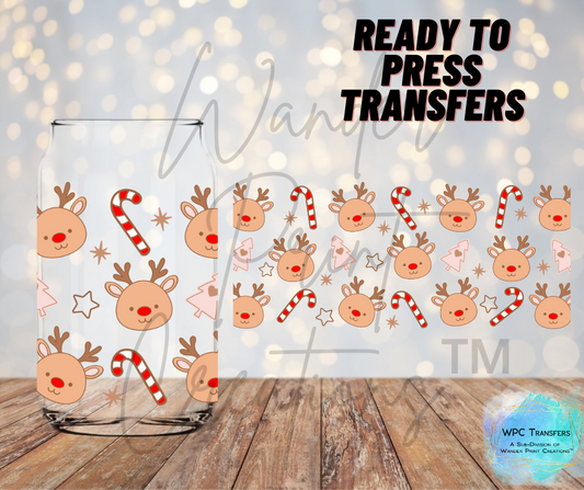 Christmas Reindeer Sublimation Transfer