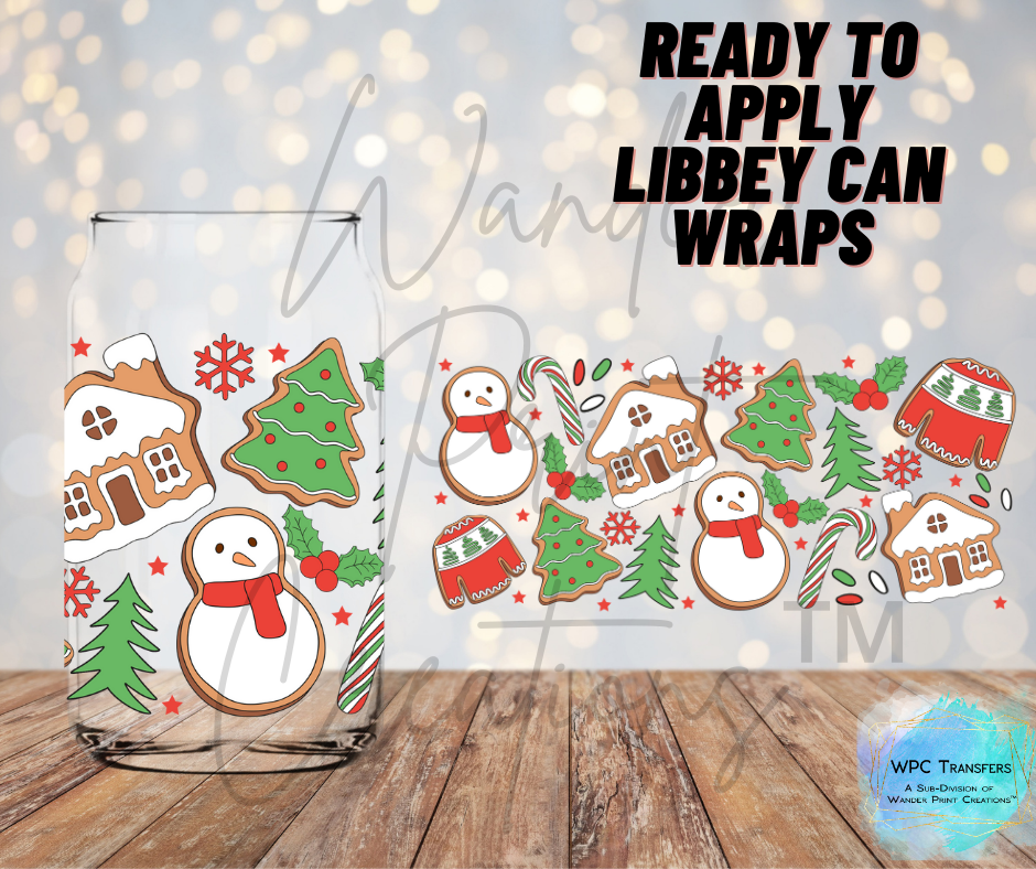 Gingerbread Christmas Libbey Vinyl Wrap