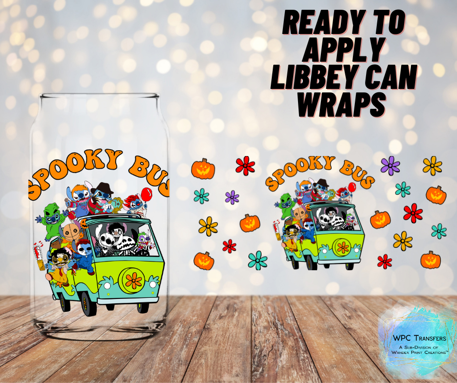 Stitch Spooky Bus Libbey Vinyl Wrap