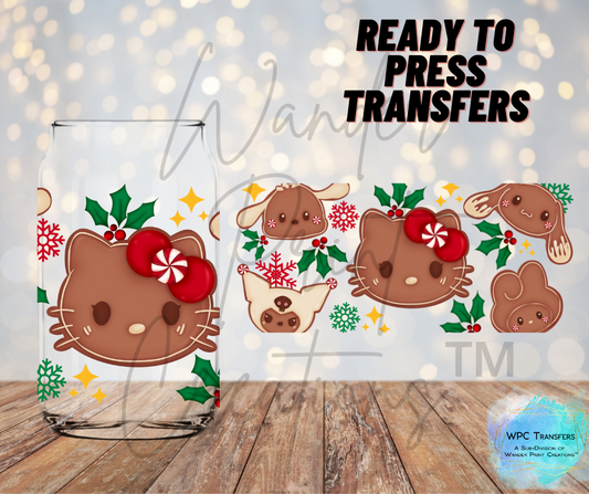 Gingerbread Kitty Sublimation Transfer