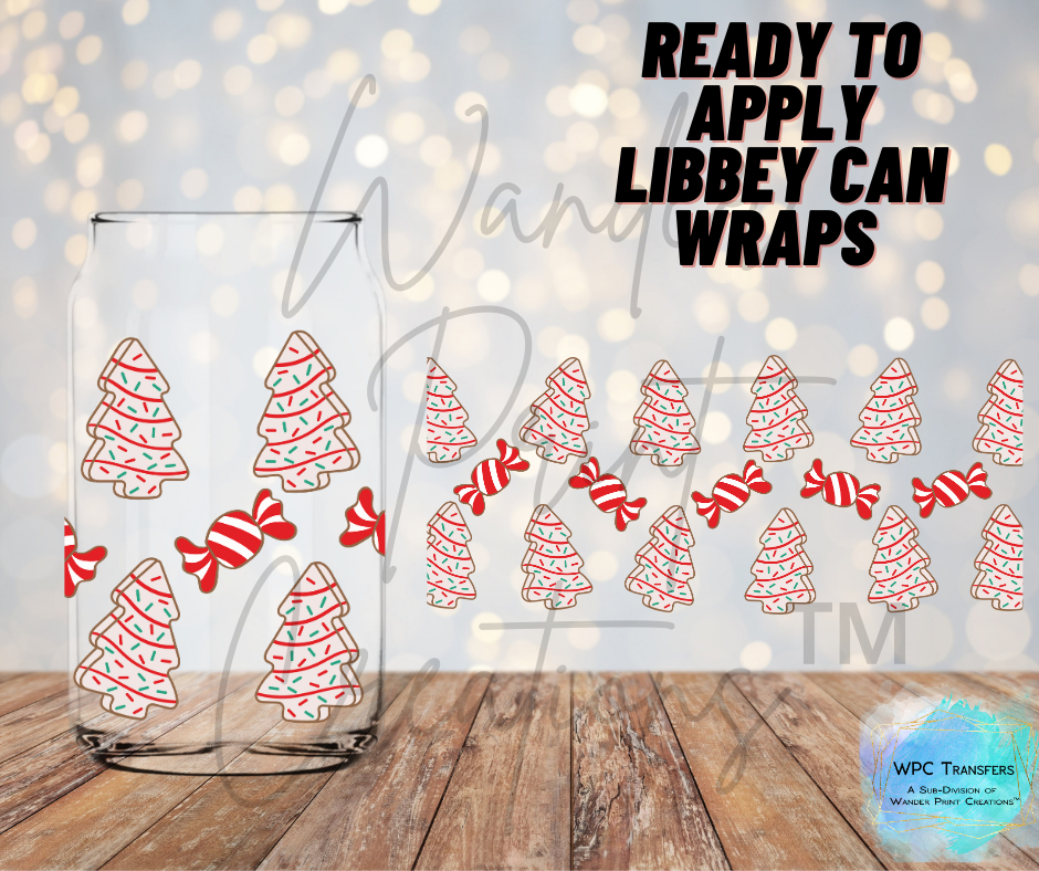 Christmas Tree Cake Libbey Vinyl Wrap