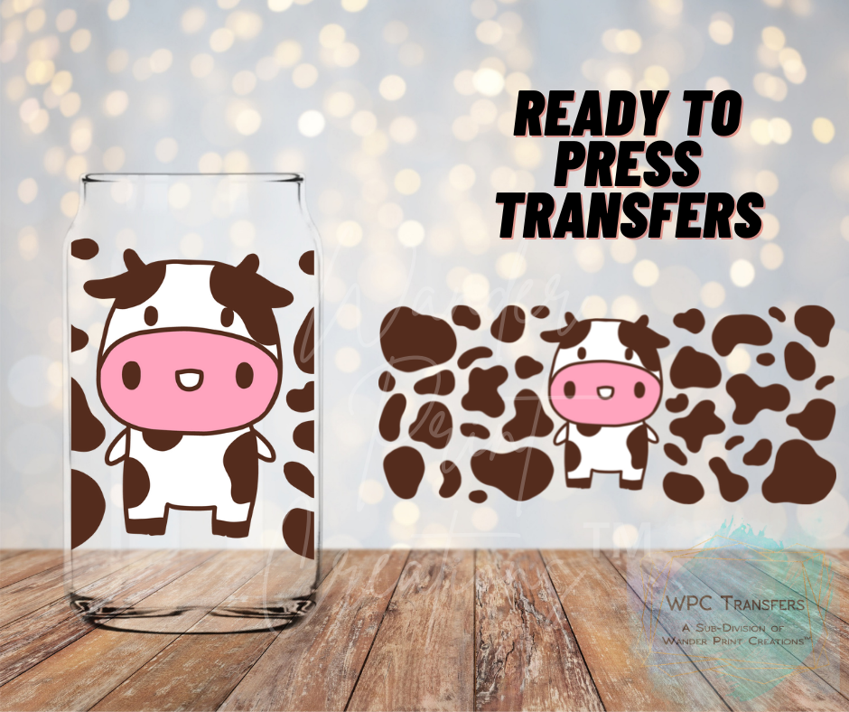 Friendly Cow Sublimation Transfer