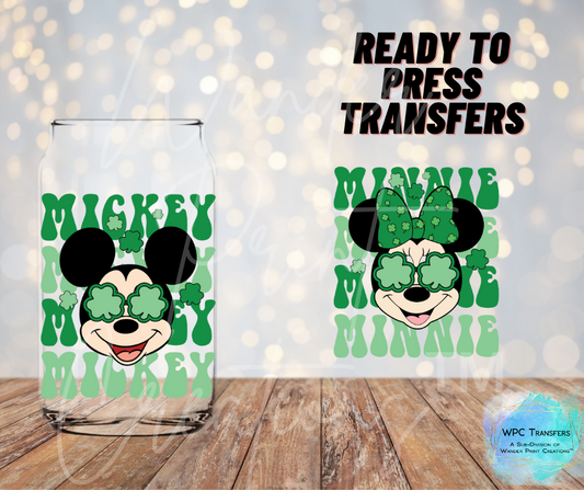 Mouse St Patty's Day Sublimation Transfer