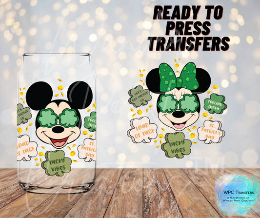 Mouse St Patty's  Sublimation Transfer