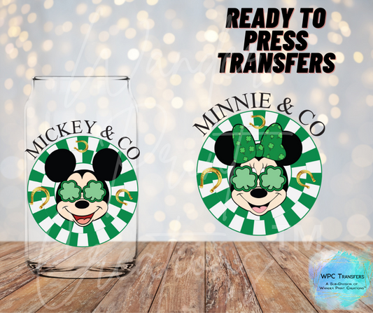 Mouse & Co St Pattys Sublimation Transfer