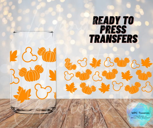 Pumpkin Mouse Sublimation Transfer