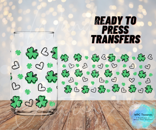 Hearts & Clovers Sublimation Transfer