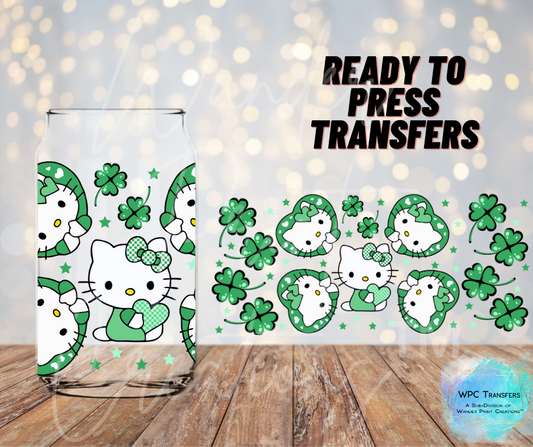 Hey Kitty St. Patty's Sublimation Transfer