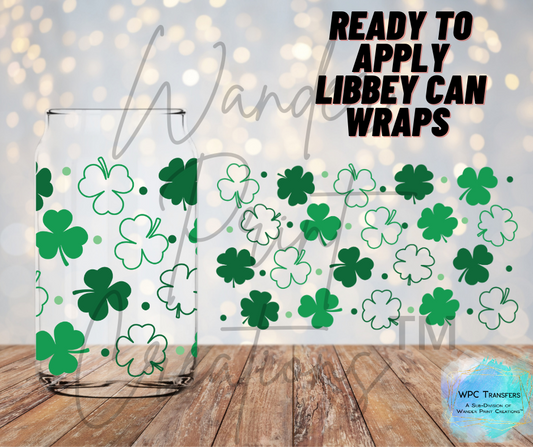 St. Patty's Clover Libbey Vinyl Wrap