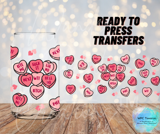 Anti Valentines Sublimation Transfer