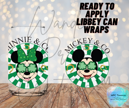 Mouse & Co St Pattys  Libbey Vinyl Wrap