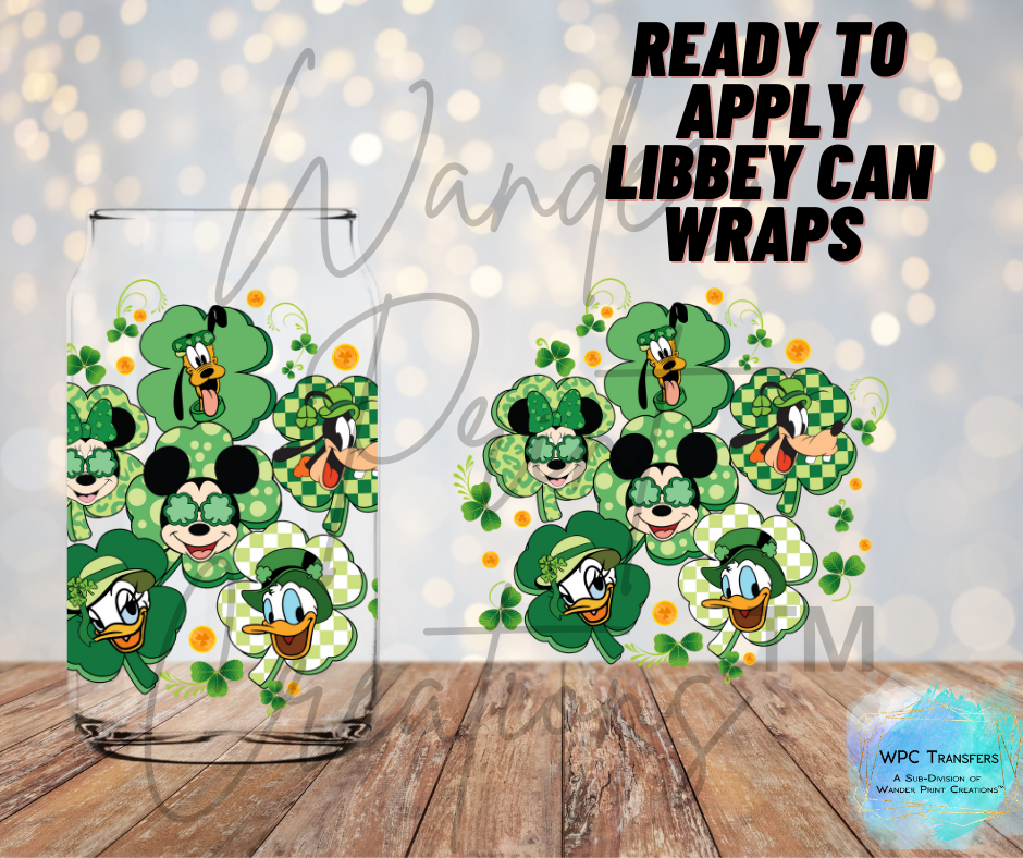 Mouse Friends Clover  Libbey Vinyl Wrap