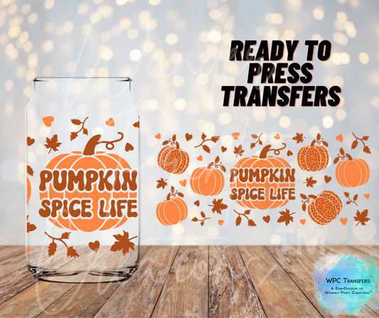 Pumpkin Spice Life Sublimation Transfer