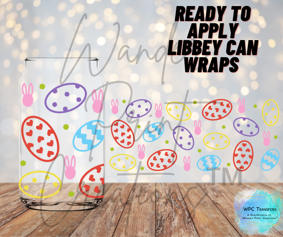 Colorful Easter Egg Libbey Vinyl Wrap