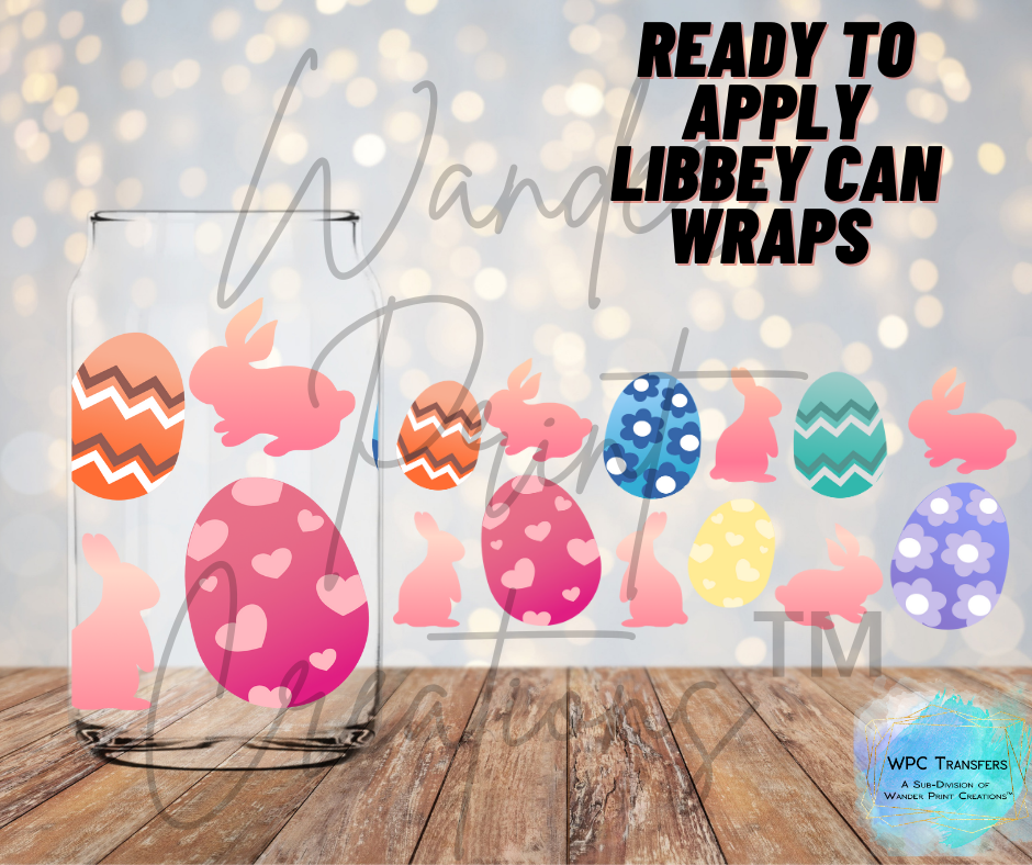 Colorful Easter Eggs Libbey Vinyl Wrap