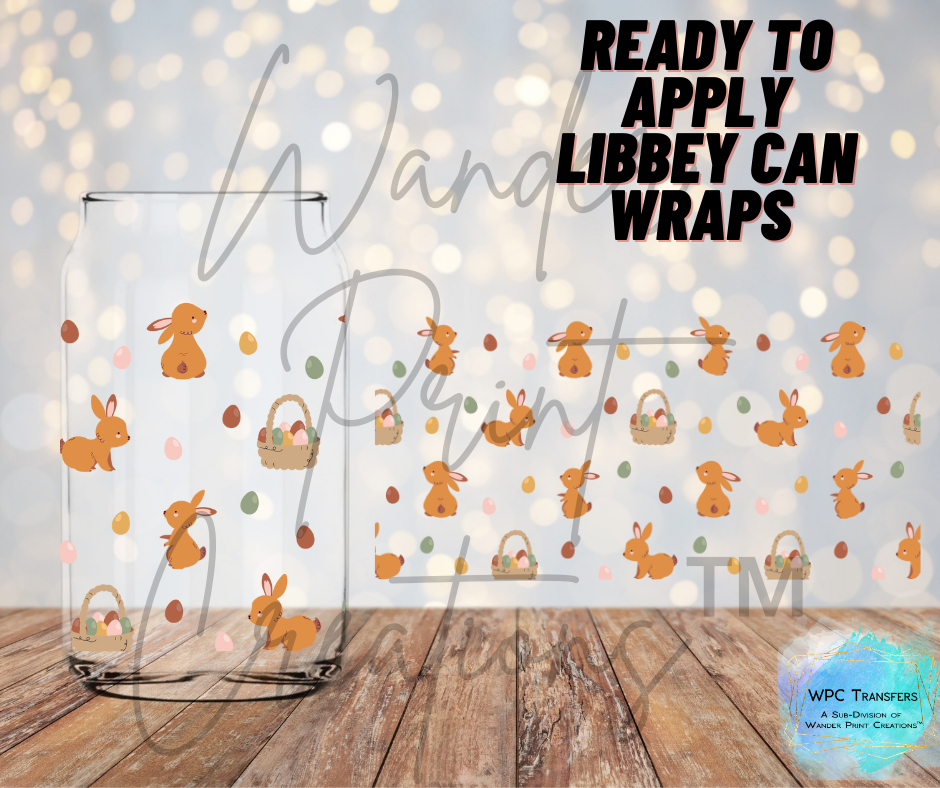 Earth Tone Easter Libbey Vinyl Wrap